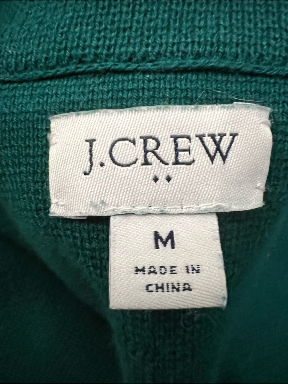 J. Crew Dark Green Knit Blazer Cardigan Size M EUC - Picture 5 of 7